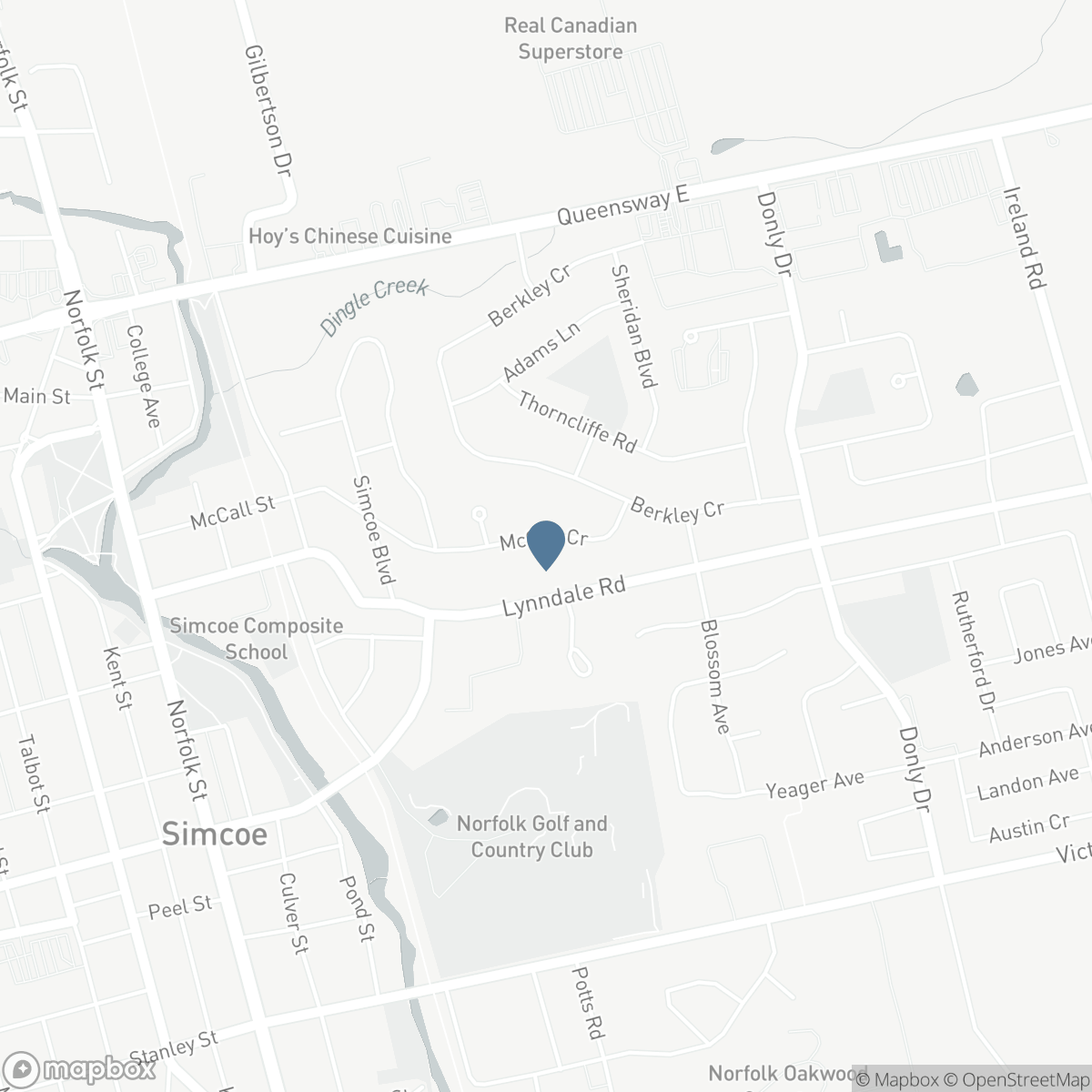 154 MCCALL CRESCENT, Simcoe, Ontario N3Y 2E1